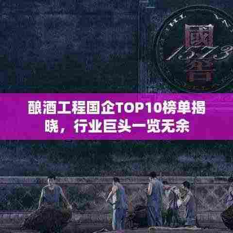 酿酒工程国企TOP10榜单揭晓,行业巨头一览无余