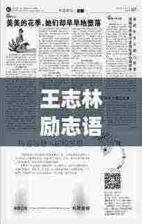 王志林励志语录，追寻梦想的力量与智慧启示