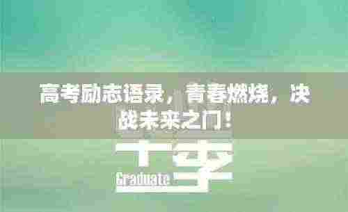高考励志语录,青春燃烧,决战未来之门!