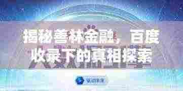 揭秘善林金融,百度收录下的真相探索