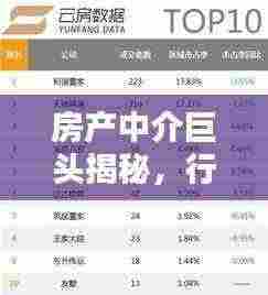 房产中介巨头揭秘，行业最大公司排名及解析！