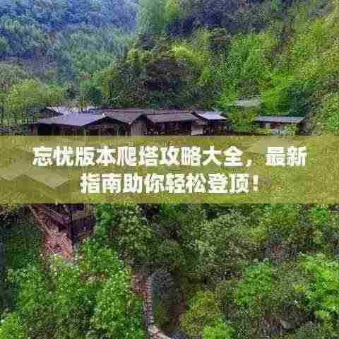 忘忧版本爬塔攻略大全,最新指南助你轻松登顶!