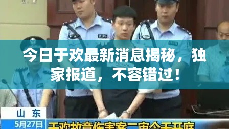 今日于欢最新消息揭秘,独家报道,不容错过!