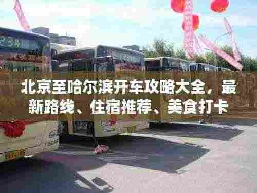 北京至哈尔滨开车攻略大全,最新路线、住宿推荐、美食打卡全掌握