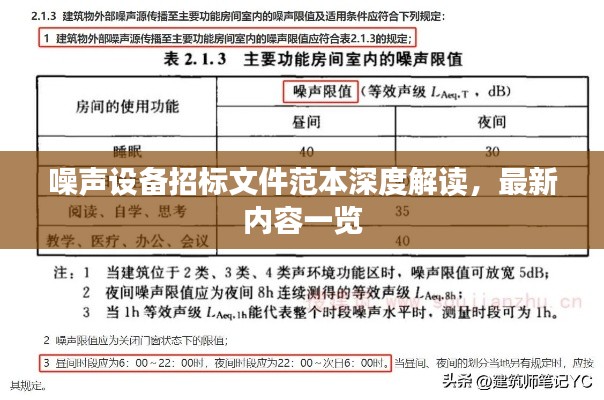 噪声设备招标文件范本深度解读,最新内容一览
