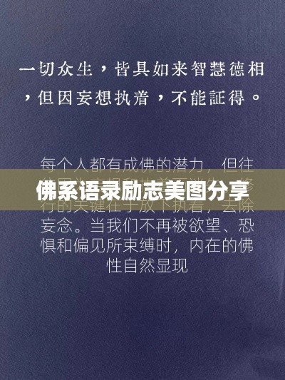 佛系语录励志美图分享