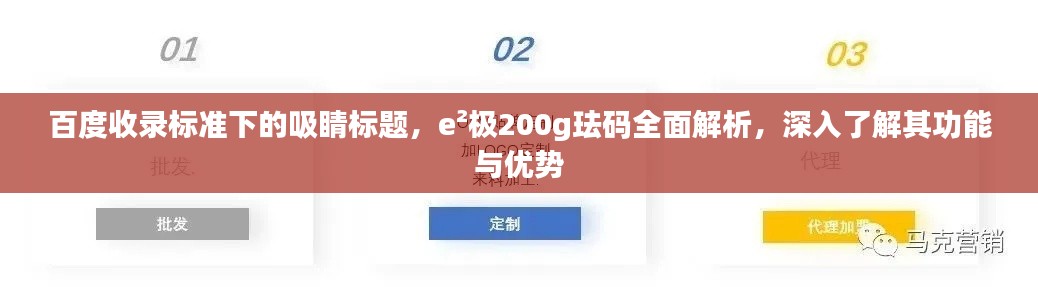 百度收录标准下的吸睛标题,e²极200g珐码全面解析,深入了解其功能与优势