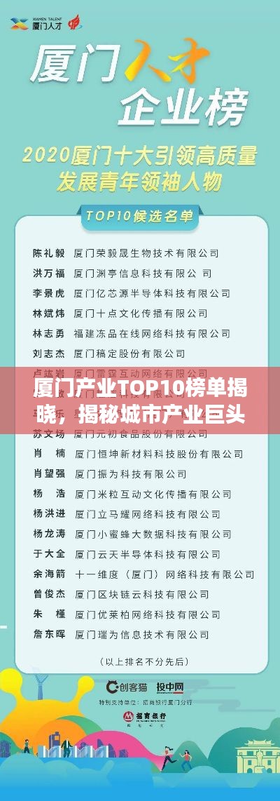 厦门产业TOP10榜单揭晓,揭秘城市产业巨头!