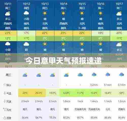 今日意甲天气预报速递