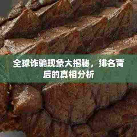 全球诈骗现象大揭秘，排名背后的真相分析