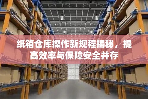 纸箱仓库操作新规程揭秘,提高效率与保障安全并存