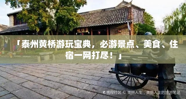 「泰州黄桥游玩宝典,必游景点、美食、住宿一网打尽!」