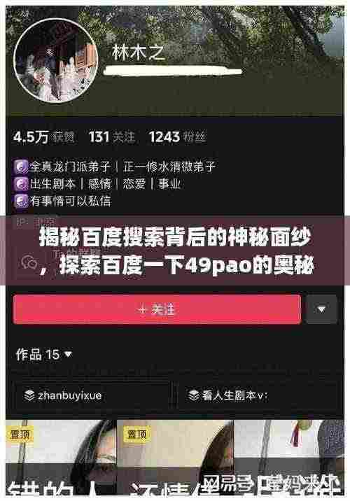 揭秘百度搜索背后的神秘面纱,探索百度一下49pao的奥秘