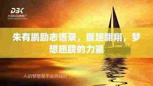 朱有鹏励志语录,展翅翱翔,梦想翅膀的力量