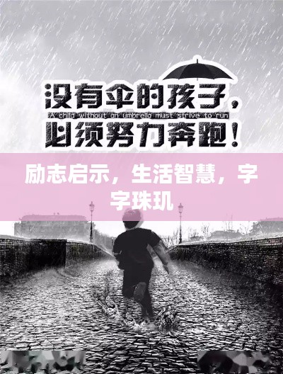 励志启示,生活智慧,字字珠玑