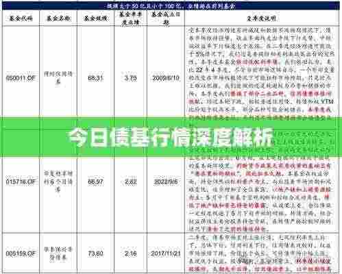 今日债基行情深度解析