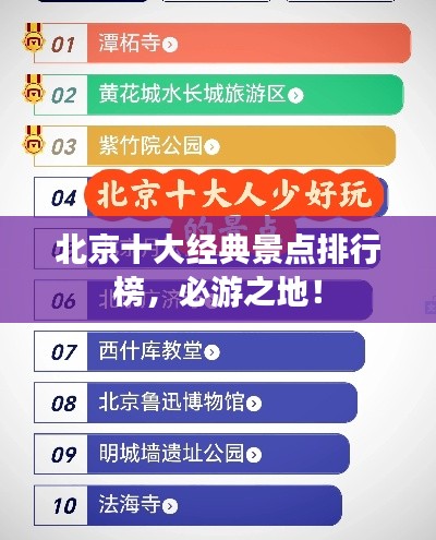 北京十大经典景点排行榜,必游之地!