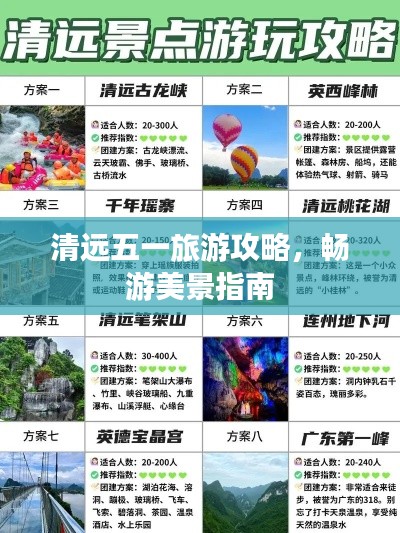 清远五一旅游攻略，畅游美景指南