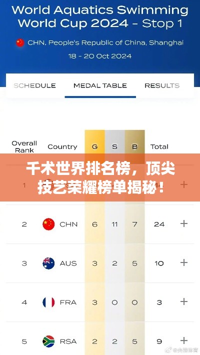 千术世界排名榜,顶尖技艺荣耀榜单揭秘!