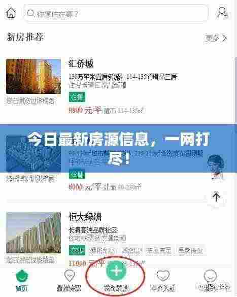 今日最新房源信息,一网打尽!