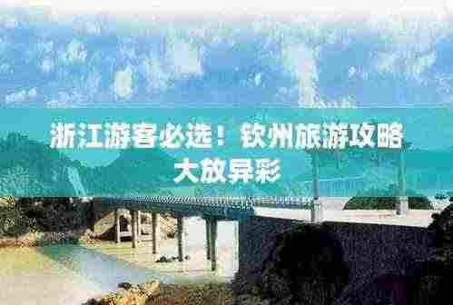 浙江游客必选!钦州旅游攻略大放异彩