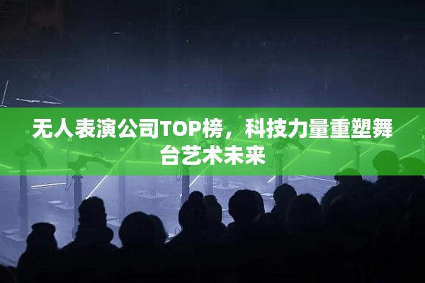 无人表演公司TOP榜，科技力量重塑舞台艺术未来