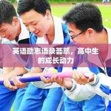 英语励志语录荟萃,高中生的成长动力