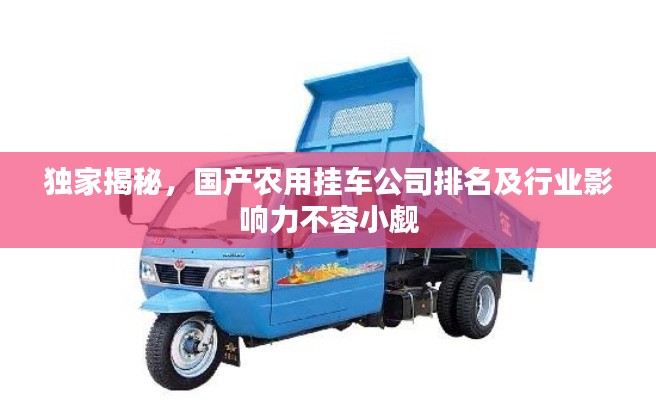 独家揭秘，国产农用挂车公司排名及行业影响力不容小觑