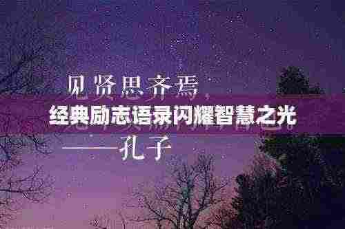 经典励志语录闪耀智慧之光