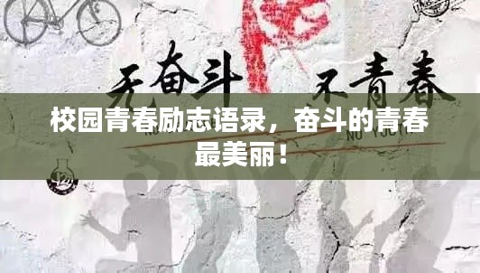 校园青春励志语录,奋斗的青春最美丽!