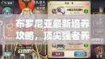 布罗尼亚最新培养攻略,顶尖强者养成秘诀