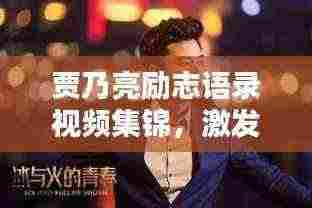 贾乃亮励志语录视频集锦,激发无限力量,百度热推!