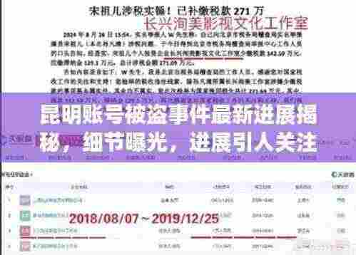 昆明账号被盗事件最新进展揭秘，细节曝光，进展引人关注