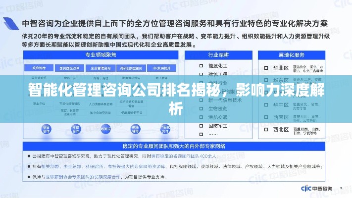 智能化管理咨询公司排名揭秘,影响力深度解析
