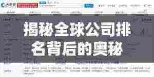 揭秘全球公司排名背后的奥秘