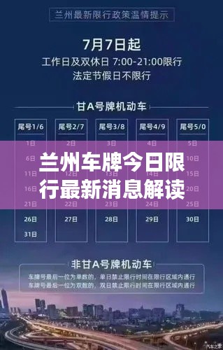 兰州车牌今日限行最新消息解读