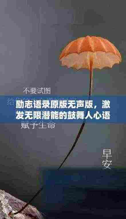 励志语录原版无声版,激发无限潜能的鼓舞人心语句