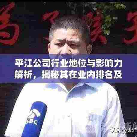平江公司行业地位与影响力解析,揭秘其在业内排名及深远影响