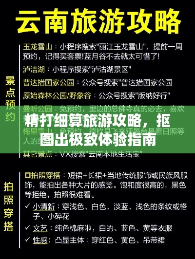 精打细算旅游攻略，抠图出极致体验指南