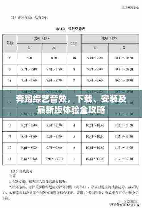奔跑综艺音效,下载、安装及最新版体验全攻略