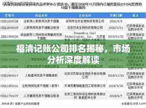福清记账公司排名揭秘,市场分析深度解读