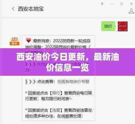 西安油价今日更新,最新油价信息一览
